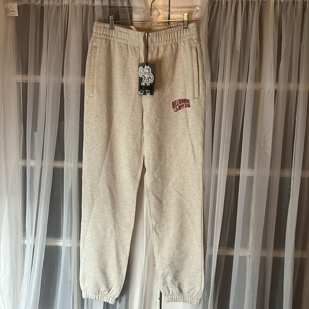 Billionaire Boys Club Men's Arch Logo SweatPant Jogger in Oat Size Medium - Picture 4 of 12